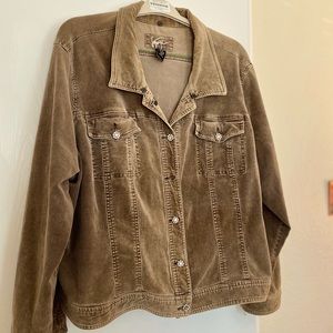 Brown Corduroy Jacket - Lane Bryant / Venezia